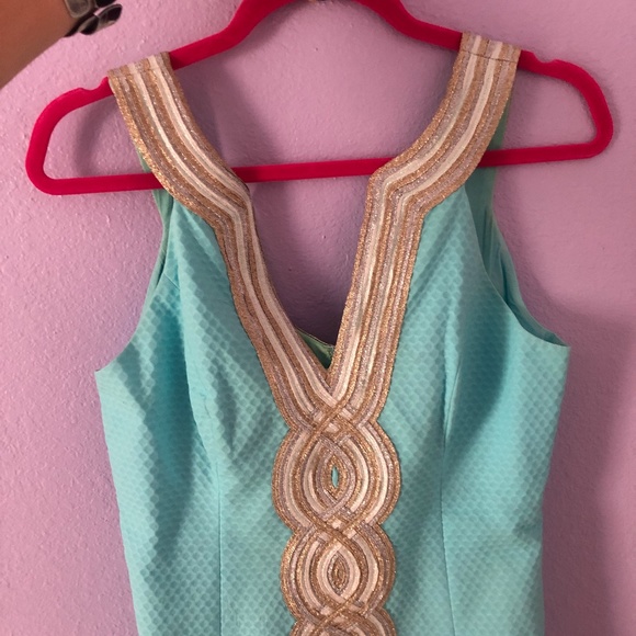 Lilly Pulitzer Serene Blue Valli Shift Dress Size2 - Picture 8 of 13